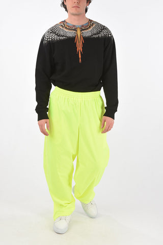Pantaloni in Nylon Fluo con Elastico in Vita