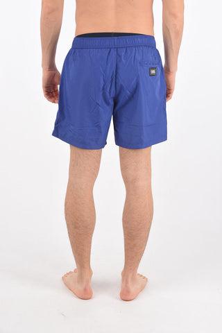 3 pockets NEON KARL swim shorts with print