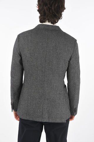 ZZEGNA side vents notch lapel 2-button blazer