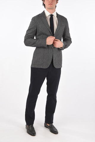 ZZEGNA side vents notch lapel 2-button blazer