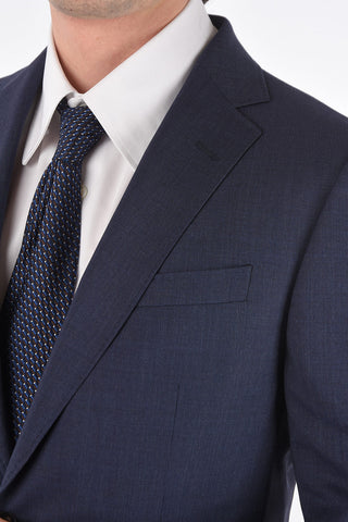 ZZEGNA wool side vents belt loops 2-button suit