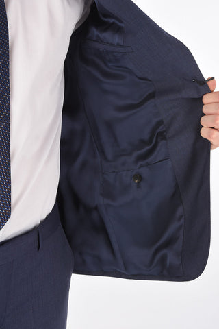 ZZEGNA wool side vents belt loops 2-button suit