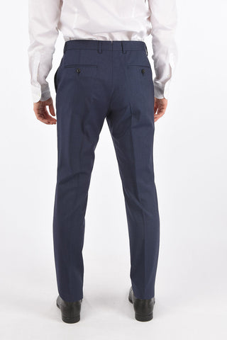 ZZEGNA wool side vents belt loops 2-button suit