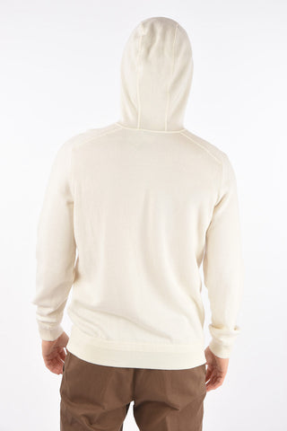 ZZEGNA LUXURY cotton and cashmere sweatshirt with maxi patch pocket