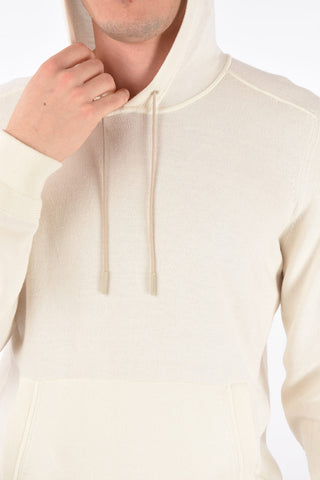 ZZEGNA LUXURY cotton and cashmere sweatshirt with maxi patch pocket