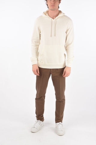 ZZEGNA LUXURY cotton and cashmere sweatshirt with maxi patch pocket