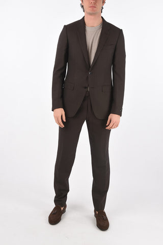 EZ TAILORING silk and wool side vents 2-button suit drop 8R
