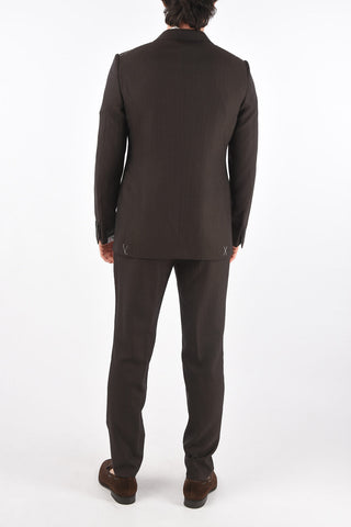 EZ TAILORING silk and wool side vents 2-button suit drop 8R