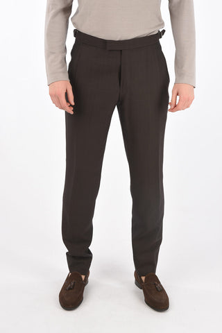 EZ TAILORING silk and wool side vents 2-button suit drop 8R