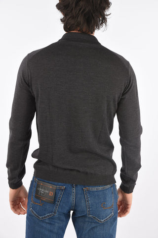 CC COLLECTION Long-sleeved Virgin Wool Polo