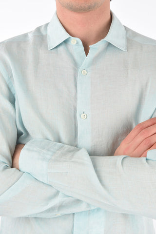 EZ LUXURY flax spread collar shirt