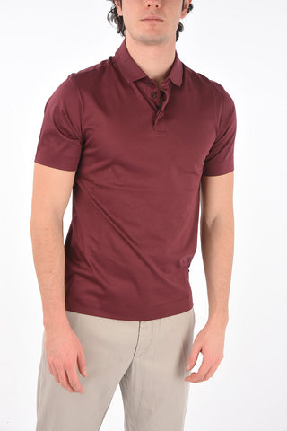 ZZEGNA short sleeve 3 button polo shirt