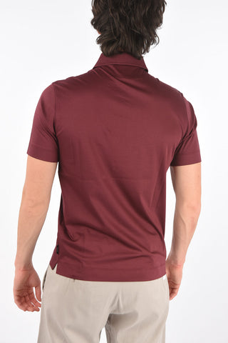 ZZEGNA short sleeve 3 button polo shirt