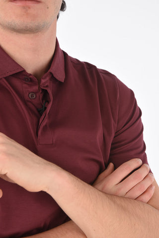 ZZEGNA short sleeve 3 button polo shirt