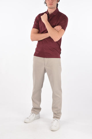 ZZEGNA short sleeve 3 button polo shirt