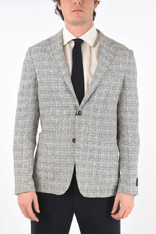 ZZEGNA side vents notch lapel 2-button blazer