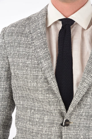 ZZEGNA side vents notch lapel 2-button blazer