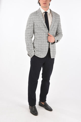 ZZEGNA side vents notch lapel 2-button blazer
