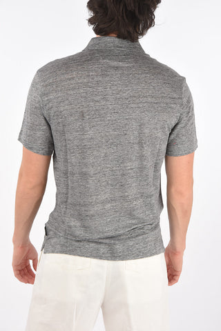 ZZEGNA linen 3 button polo