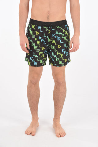 printed  NEON AOP swim shorts
