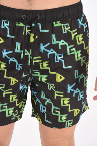printed  NEON AOP swim shorts