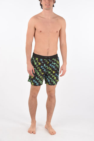 printed  NEON AOP swim shorts