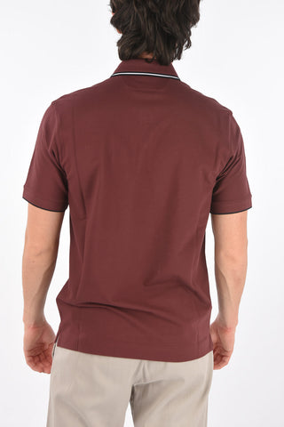 ZZEGNA stretch cotton 3 button polo shirt
