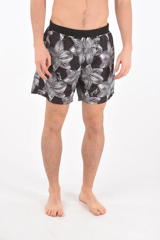 floral patterned 3 pockets ORCHID swim shorts
