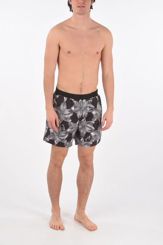floral patterned 3 pockets ORCHID swim shorts
