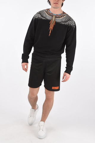 Shorts in Tessuto Tecnico con Stampa