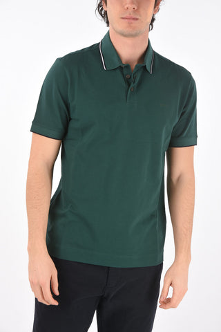 ZZEGNA 3 buttons polo with logo