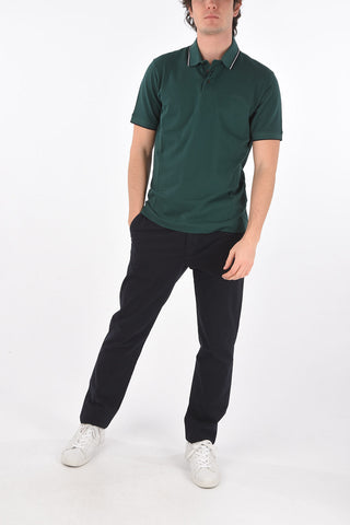 ZZEGNA 3 buttons polo with logo