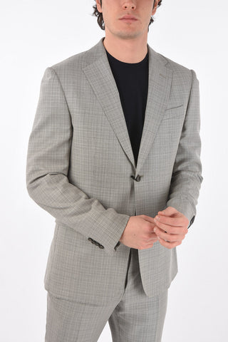 ZZEGNA wool side vents 2-button suit
