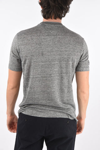 ZZEGNA flax crew-neck t-shirt