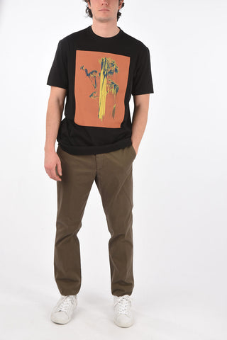 ZZEGNA maxi printed on the back crew-neck t-shirt