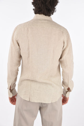 ZZEGNA flax slim fit shirt