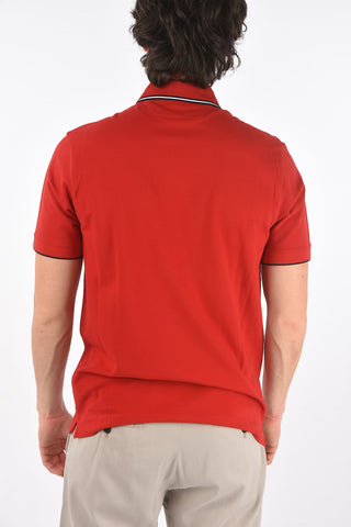 ZZEGNA stretch cotton 3 button polo shirt