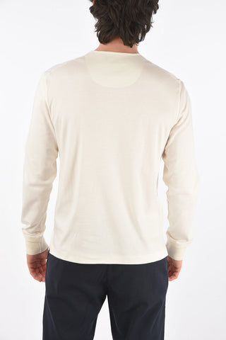 EZ LUXURY t-shirt henley in cotone e seta