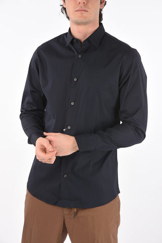 ZZEGNA classic collar slim fit shirt