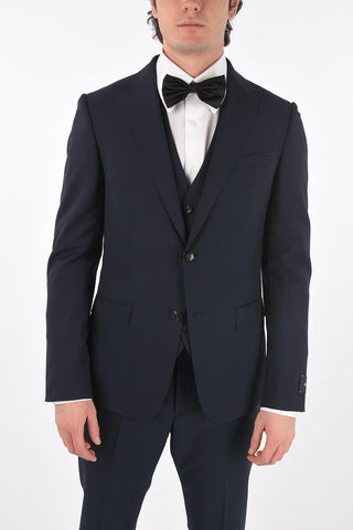 ZZEGNA side vents notch lapel 3 piece waistcoat suit