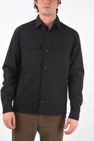 ZZEGNA wool overshirt with breast pockets