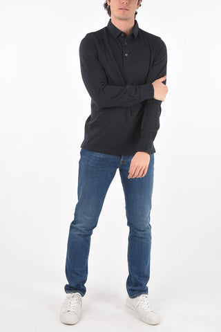 Long-sleeved Cotton Polo