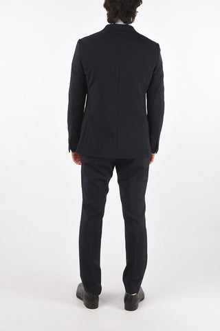 ZZEGNA side vents peak lapel plain hems suit