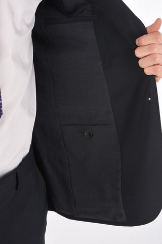 ZZEGNA side vents peak lapel plain hems suit