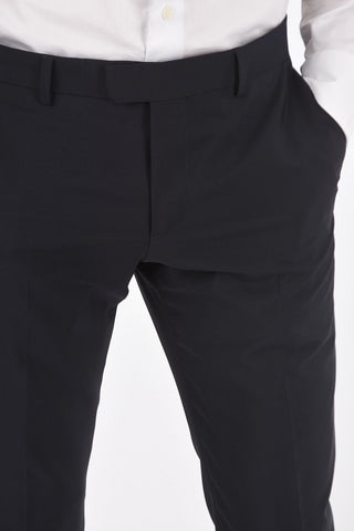 ZZEGNA side vents peak lapel plain hems suit