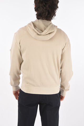 ZZEGNA hooded sweatshirt with zip closure