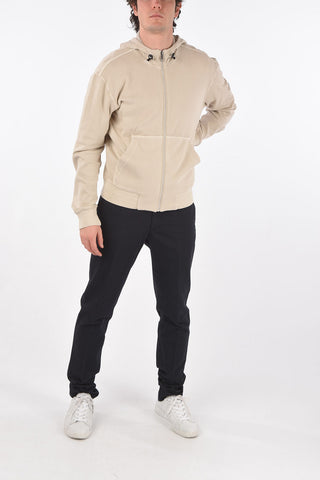ZZEGNA hooded sweatshirt with zip closure