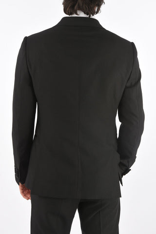 ZZEGNA wool peak lapel 1-button suit drop 8R