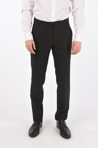 ZZEGNA wool peak lapel 1-button suit drop 8R