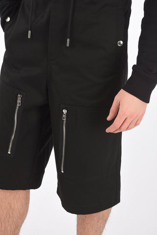 Elastic Waistband Cotton Cargo Pants